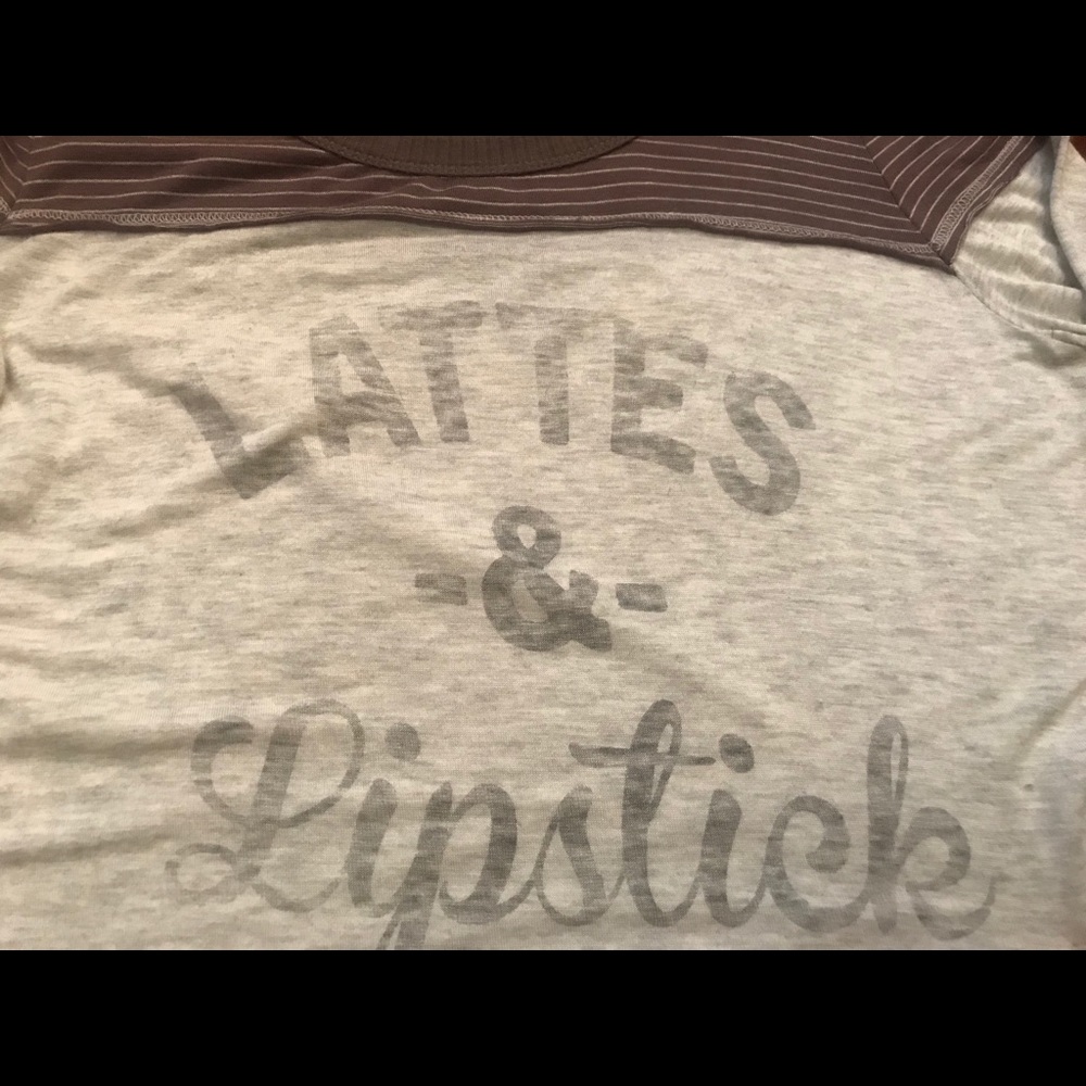 Lattes & lipstick Graphic tee.